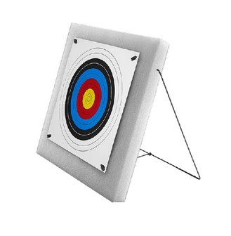 FOAM TARGET SET 60X60X6 cm met metalen standaard.