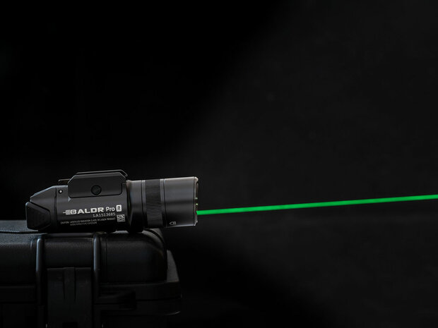 Olight Baldr Pro R Green / Laser / Lamp Oplaadbaar USB Rechargeable